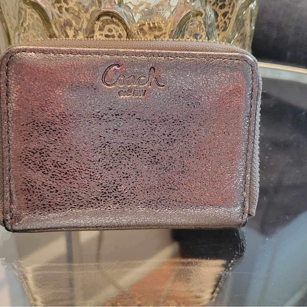 Coach small credit card wallet